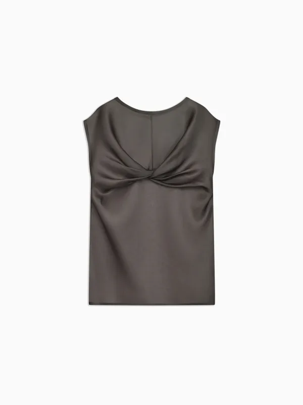 Laney Twisted Blouse in Silk Organza