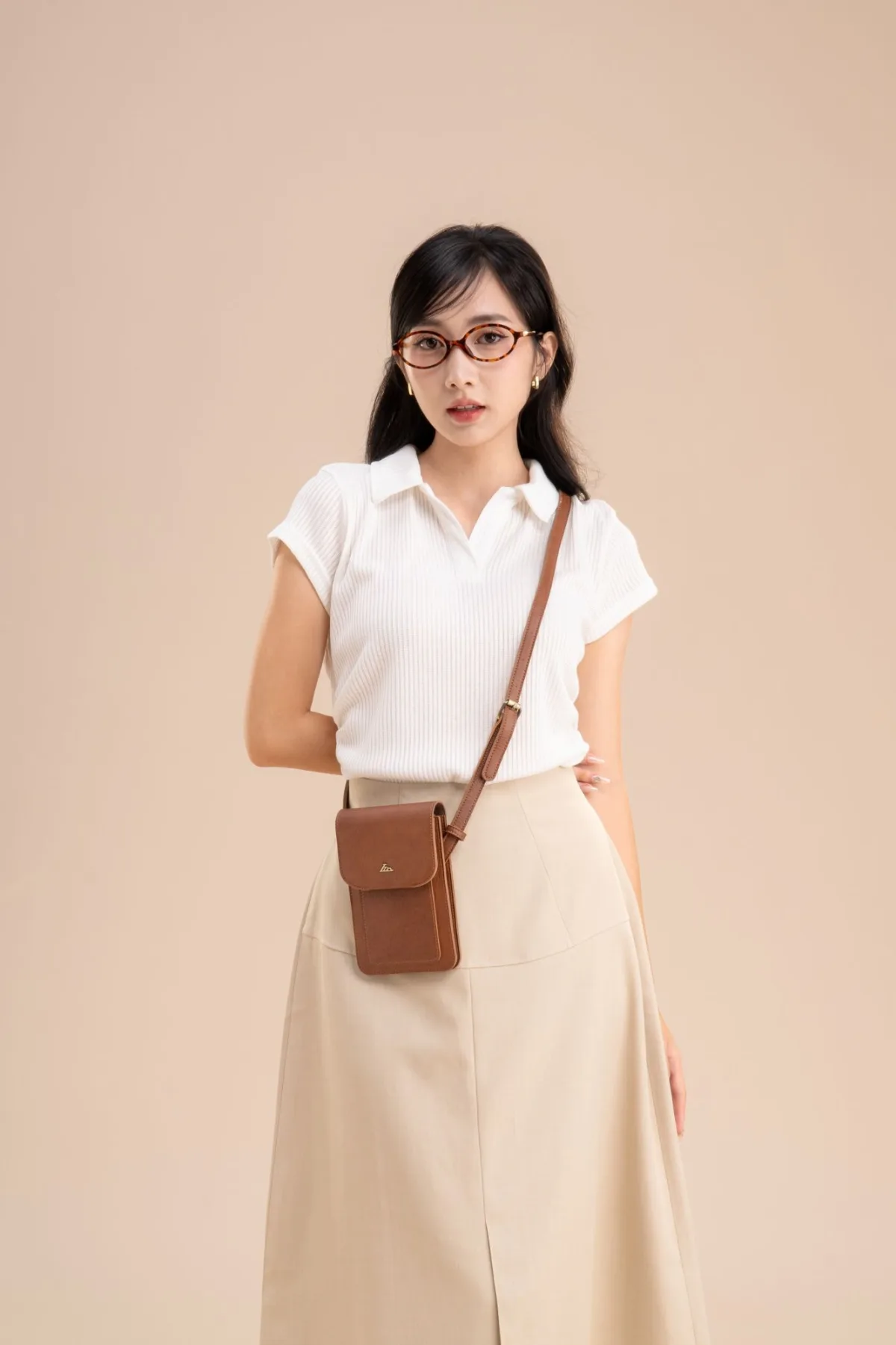 Túi Lata (Thời trang nữ đựng điện thoại - Túi đeo chéo da HN130)