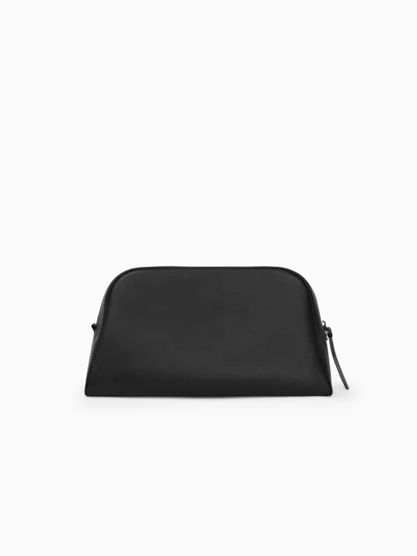 Plum Clutch in Nappa Leather