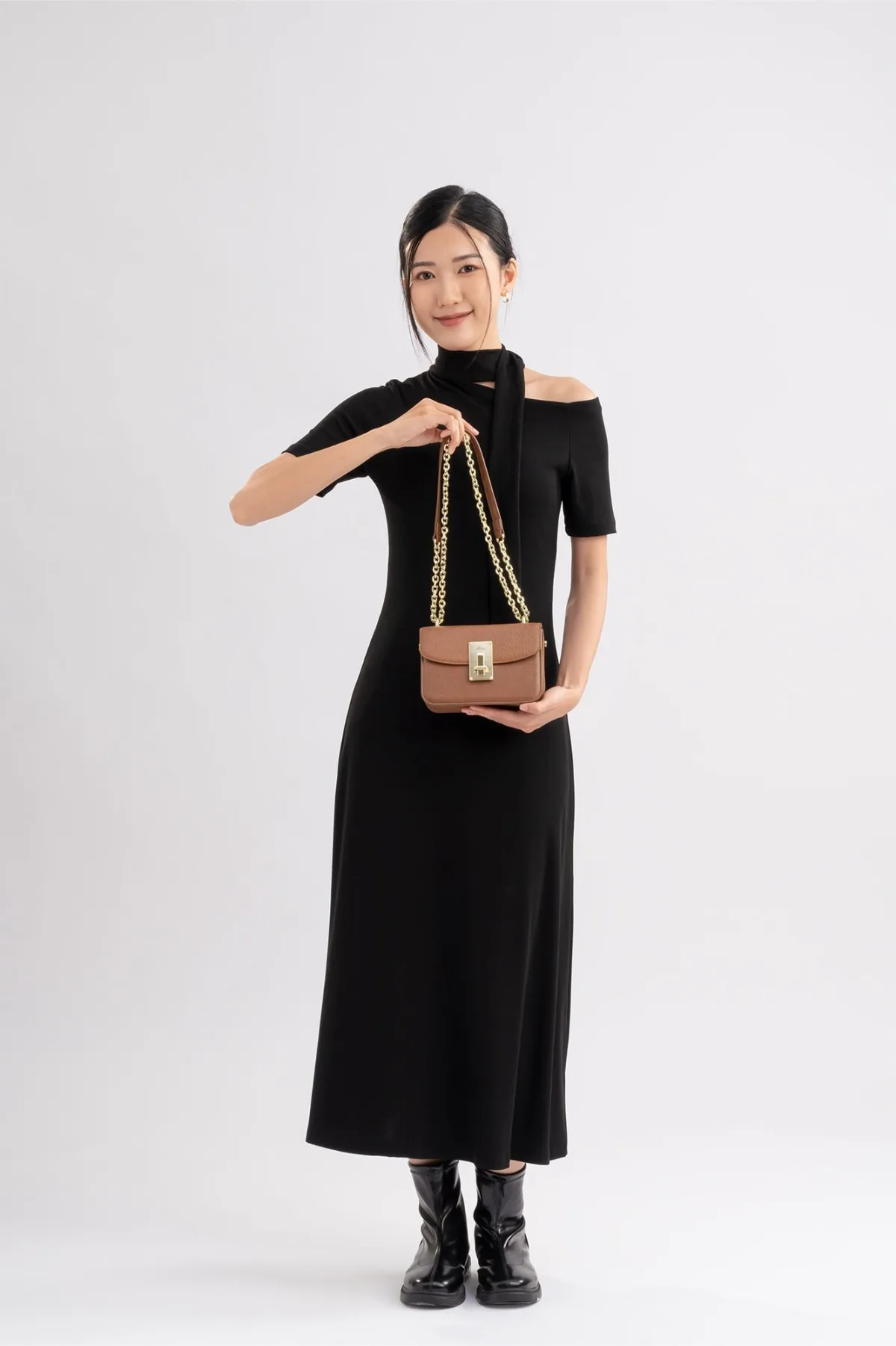 Túi Lata (Thời trang nữ dự tiệc phối khóa - Túi đeo chéo da HN112)