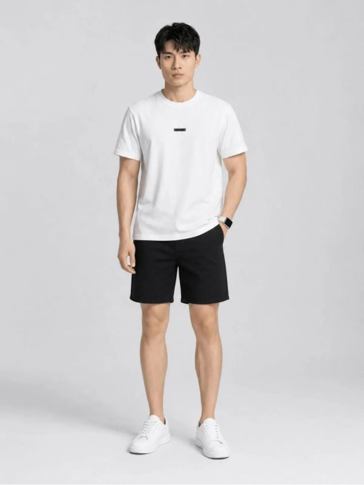 Quần Short Jean Nam ICONDENIM, Denim Co Dãn Classic Form Regular QSID0164