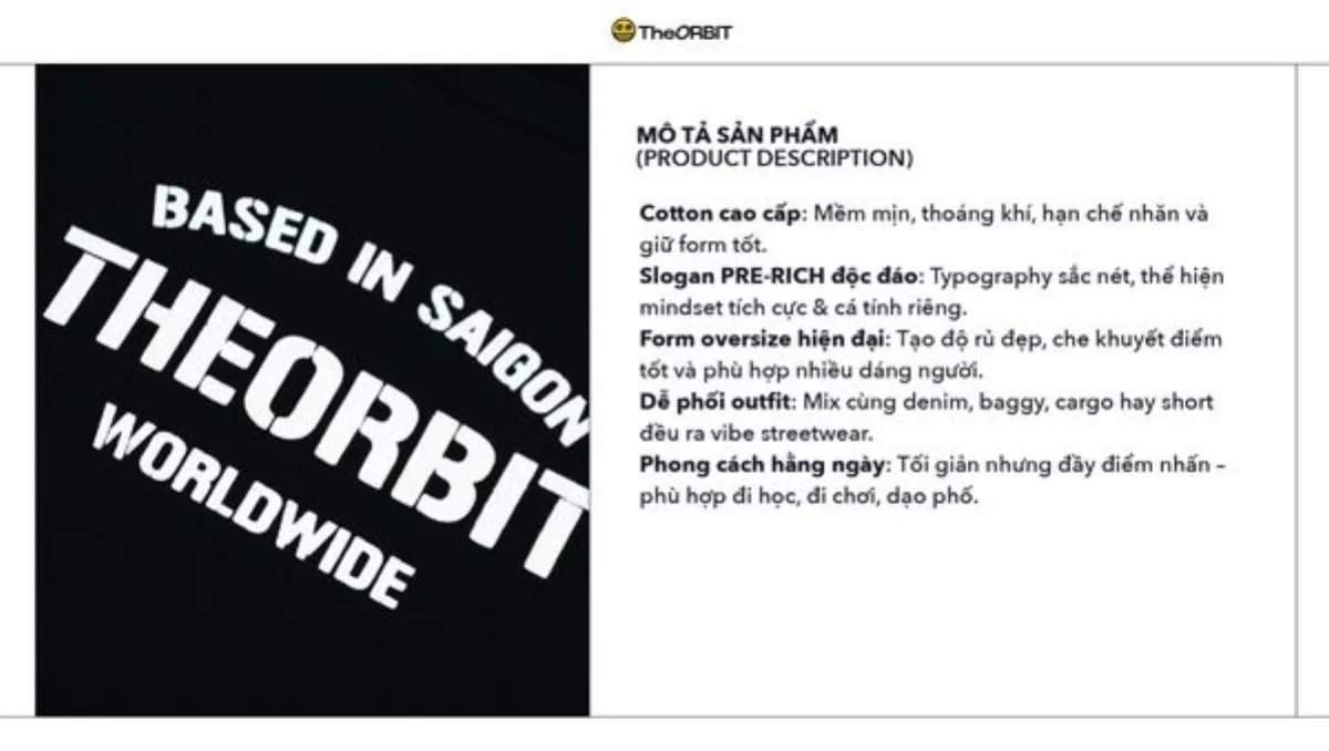 Áo Thun Baby Tee THE ORBIT GRAVITY TEE - Local Brand Chính Hãng