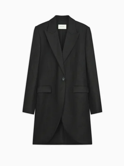 Tulip Tailored Coat in Gauze Cotton