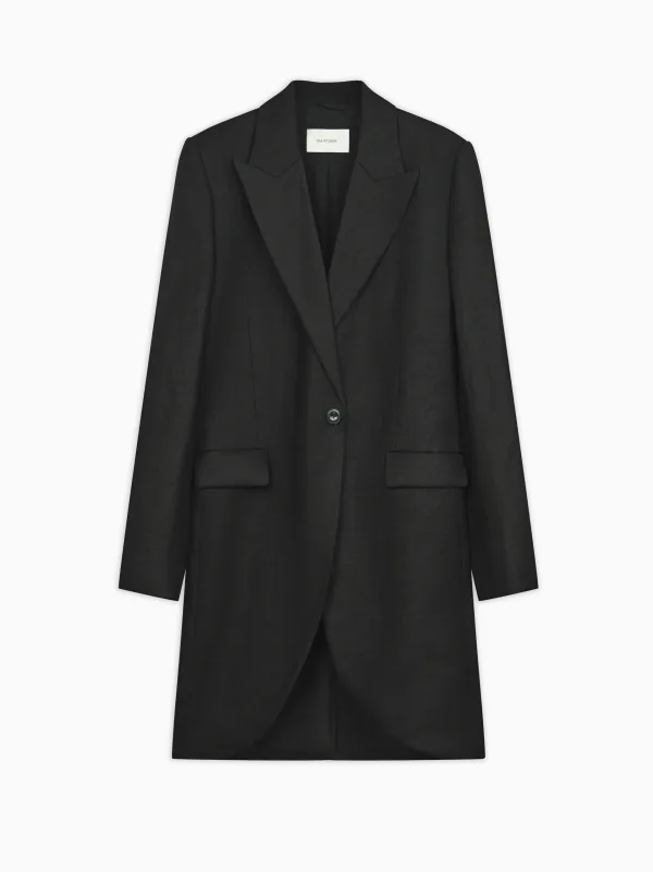 Tulip Tailored Coat in Gauze Cotton
