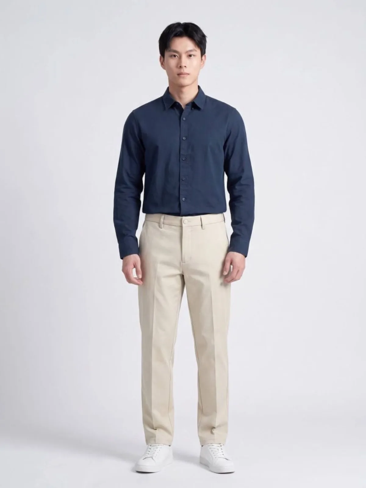 Áo Sơ Mi Nam Tay Dài ICONDENIM Sandveil Form Regular SMID0396