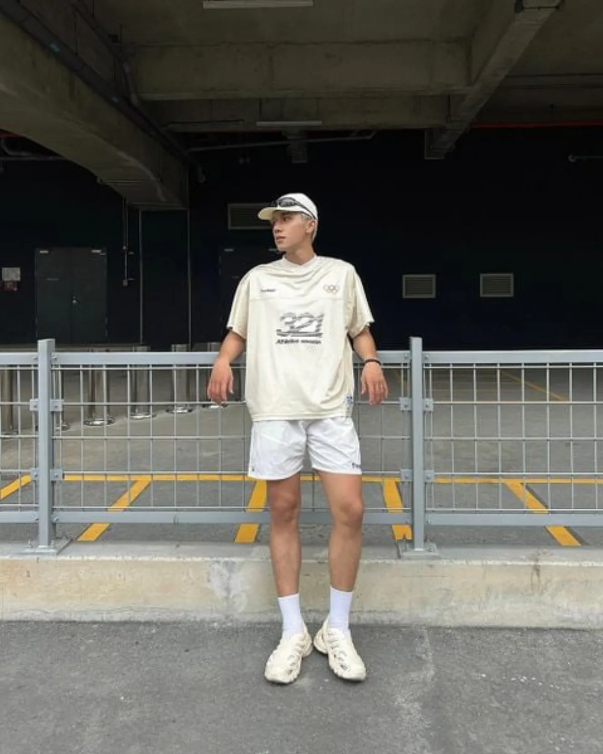 Quần Short Nam Nữ The ORBIT - OB Nylon Black/White - Quần short 2 lớp - Local Brand Chính Hãng