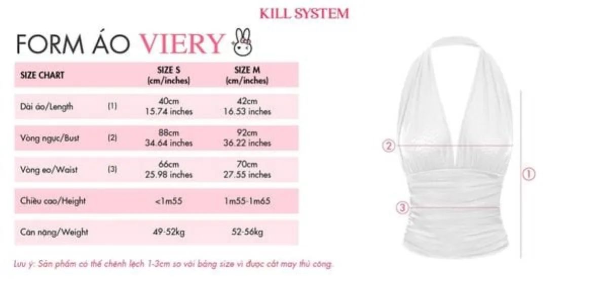 Áo yếm hở lưng, xẻ ngực gợi cảm VIERY - 𝐊𝐈𝐋𝐋 𝐒𝐘𝐒𝐓𝐄𝐌