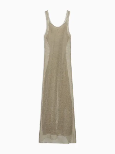 Marko Tank Dress in Metallic