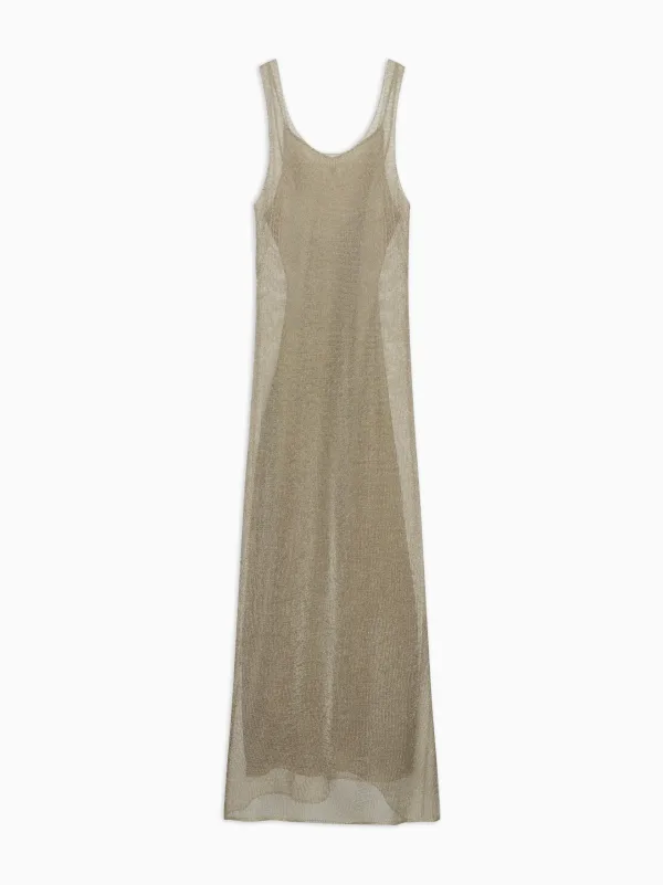 Marko Tank Dress in Metallic