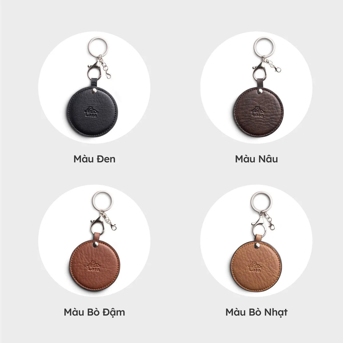 Ví Lata (Thời trang nữ nắp gập cỡ nhỏ - Ví móc khóa da MK8)