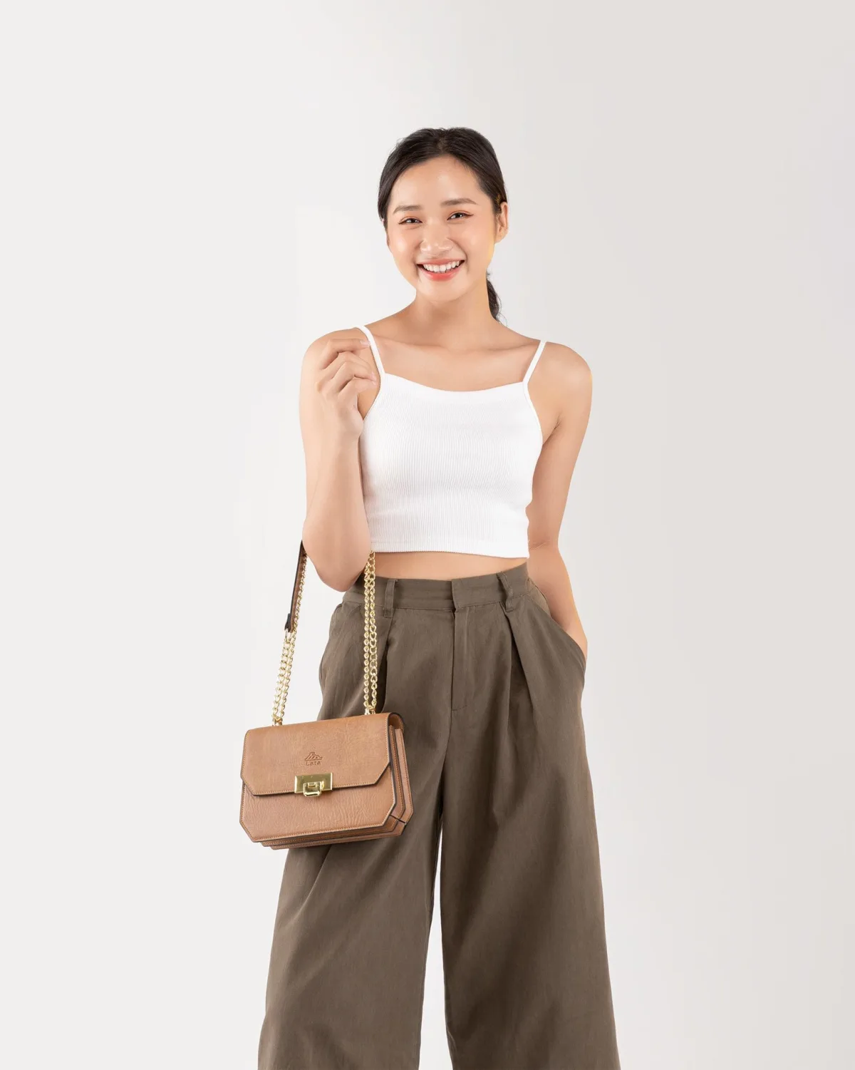 Túi Lata (Thời trang nữ đi chơi size 18 - Túi đeo chéo da HN94)
