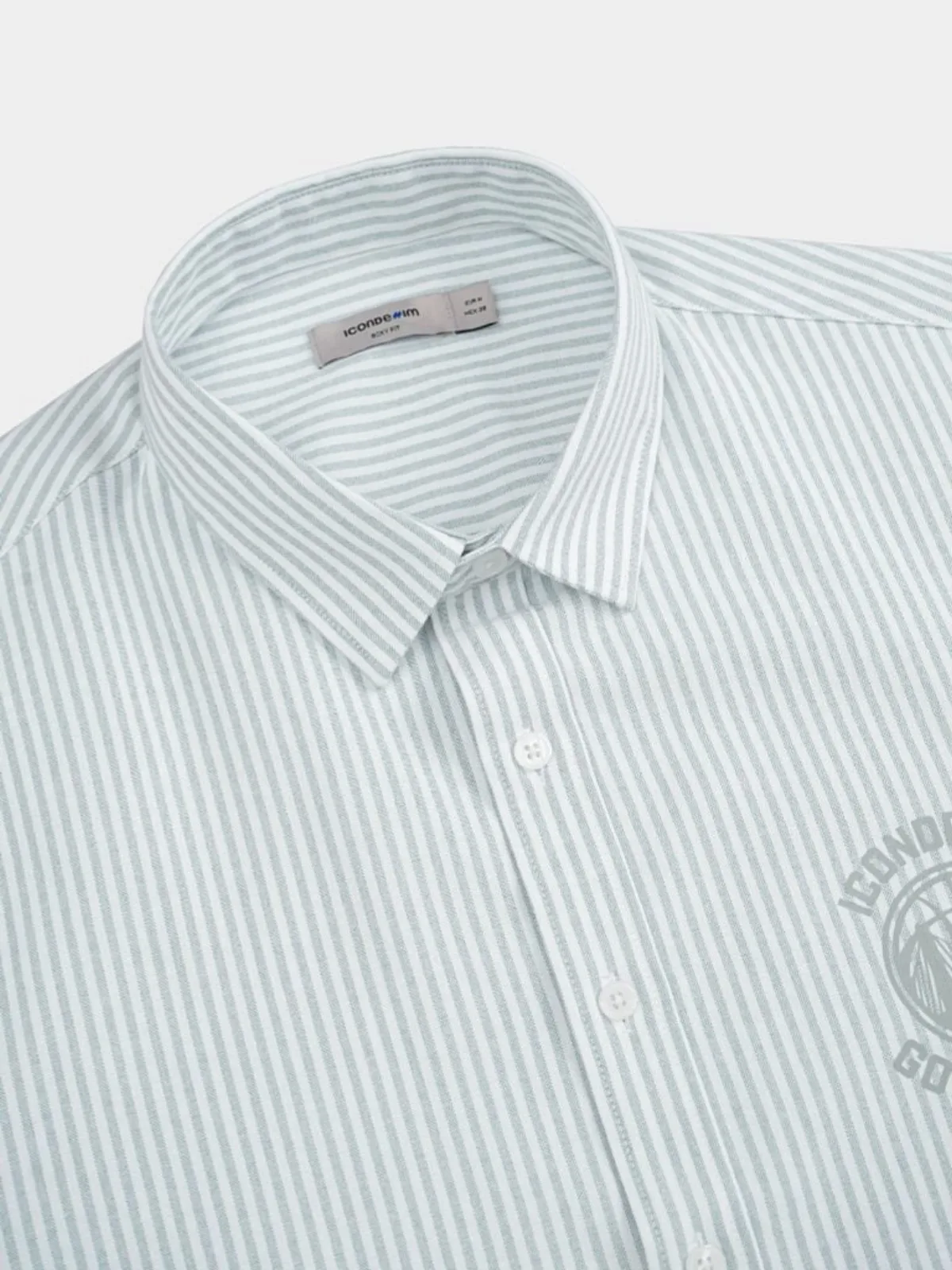 Áo Sơ Mi Nam ICONDENIM Tay Ngắn Campus League Form Boxy SMID0388