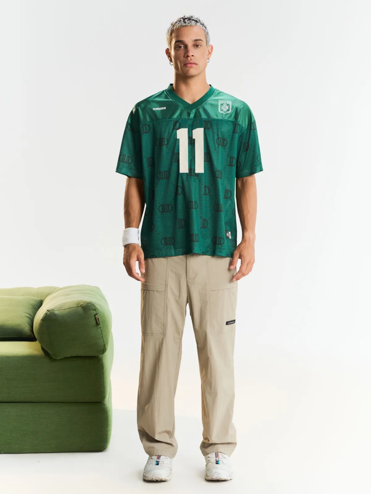 Áo Thun Nam ICONDENIM Green Pitch Form Boxy ATID0752