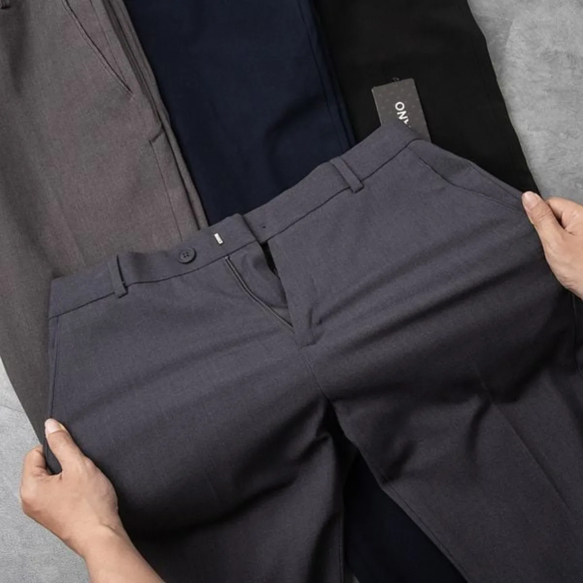 Quần âu nam SLIMFIT TROUSERS TORANO slim-fit cạp trơn chuẩn phom DABT900