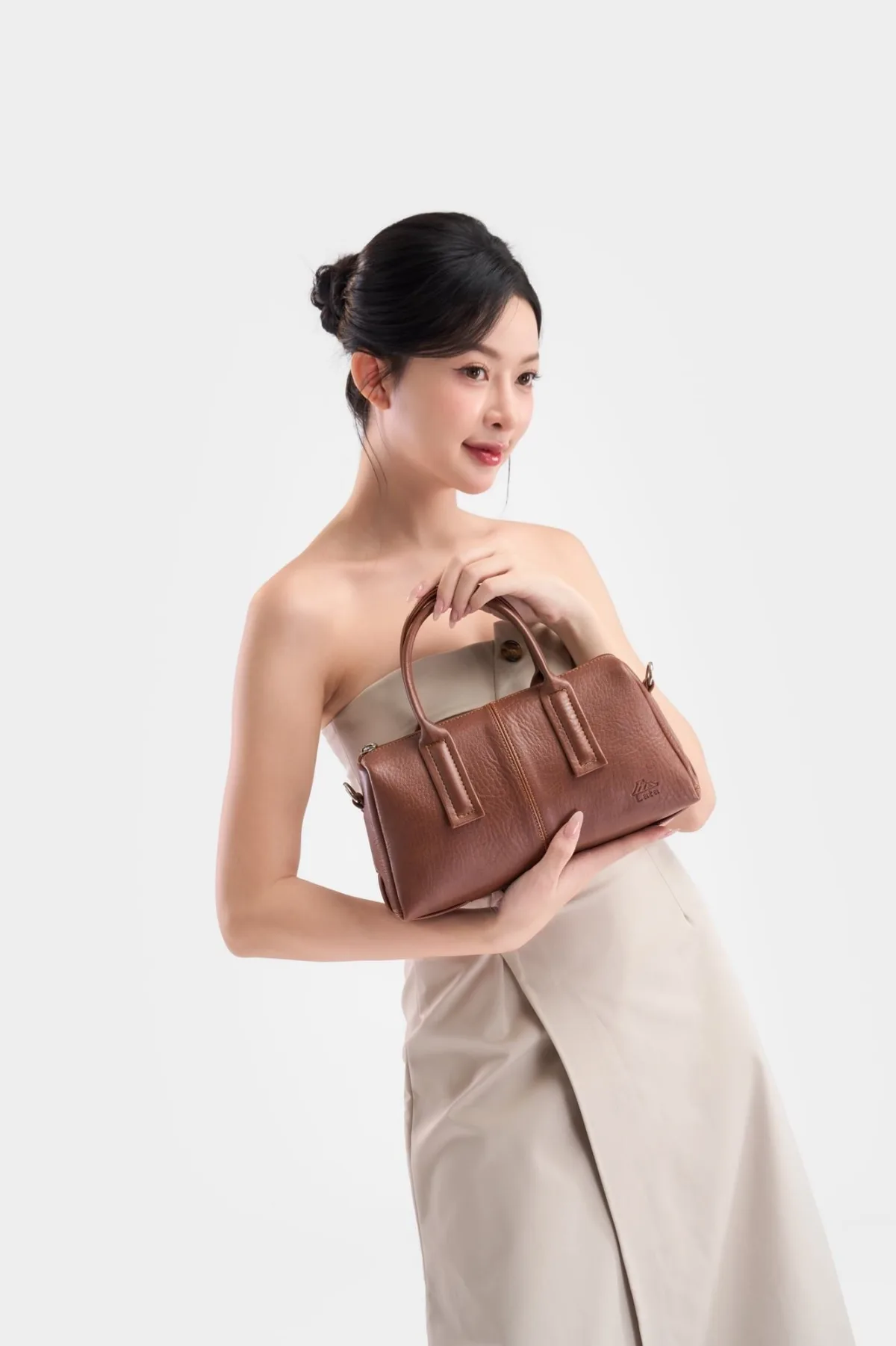 Túi Lata (Thời trang nữ form bo tròn hiện đại - Túi xách da TX29)