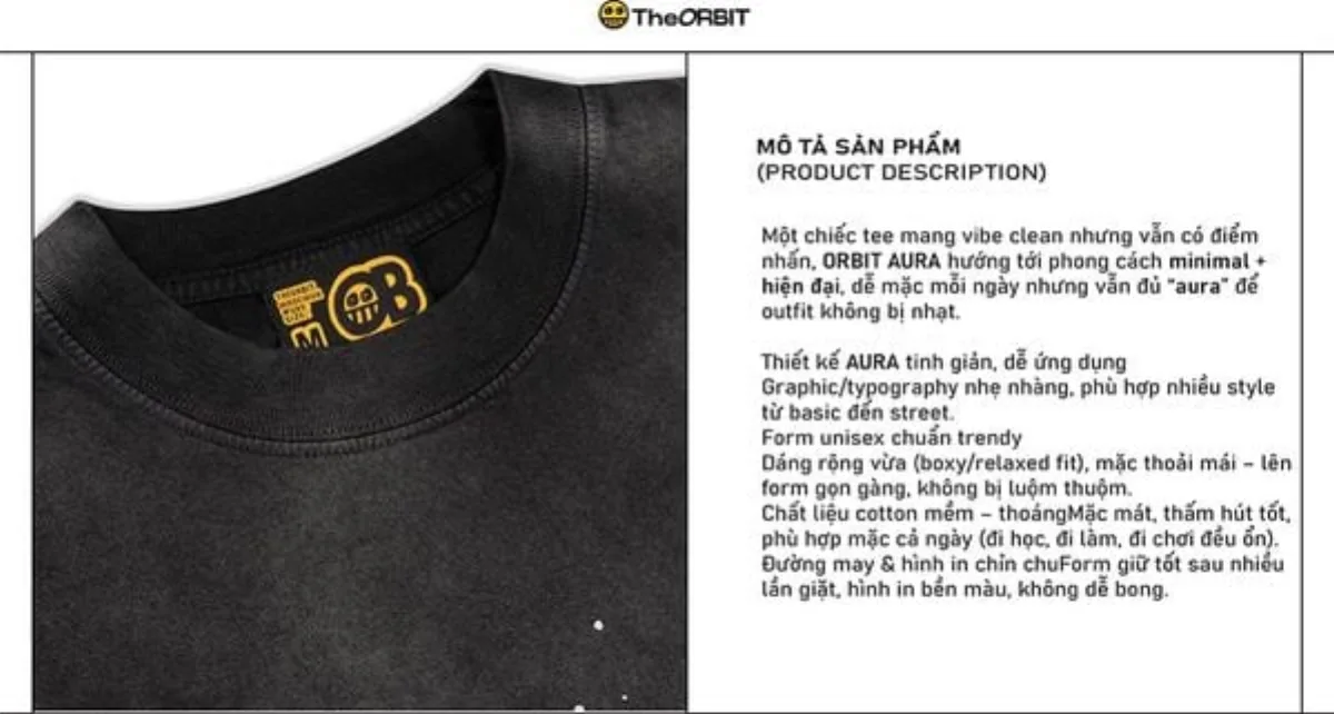 Áo Thun Nam Nữ ORBIT AURA - Local Brand Chính Hãng