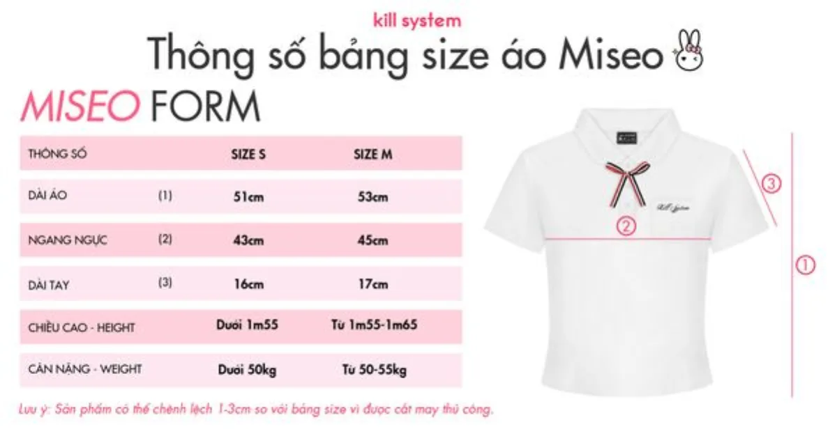 Áo thun Polo kèm tag nơ Miseo chất vải thoáng mát thêu hình - Killsystem