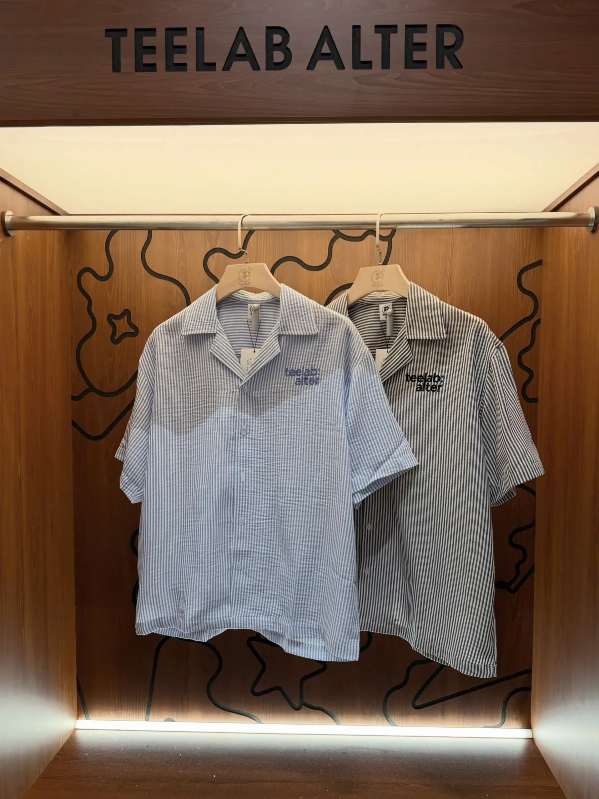 Sơ Mi Teelab Alter Stripe Cuban Shirt SS095