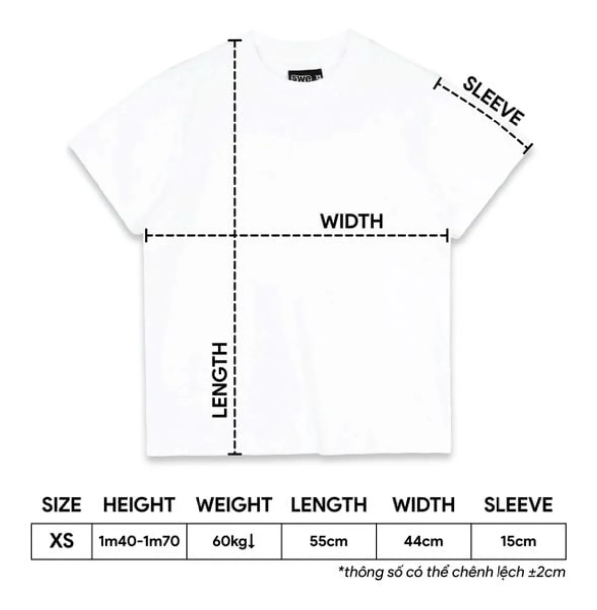 ÁO  SWE PEEKING POCKET BABY TEE - WHITE