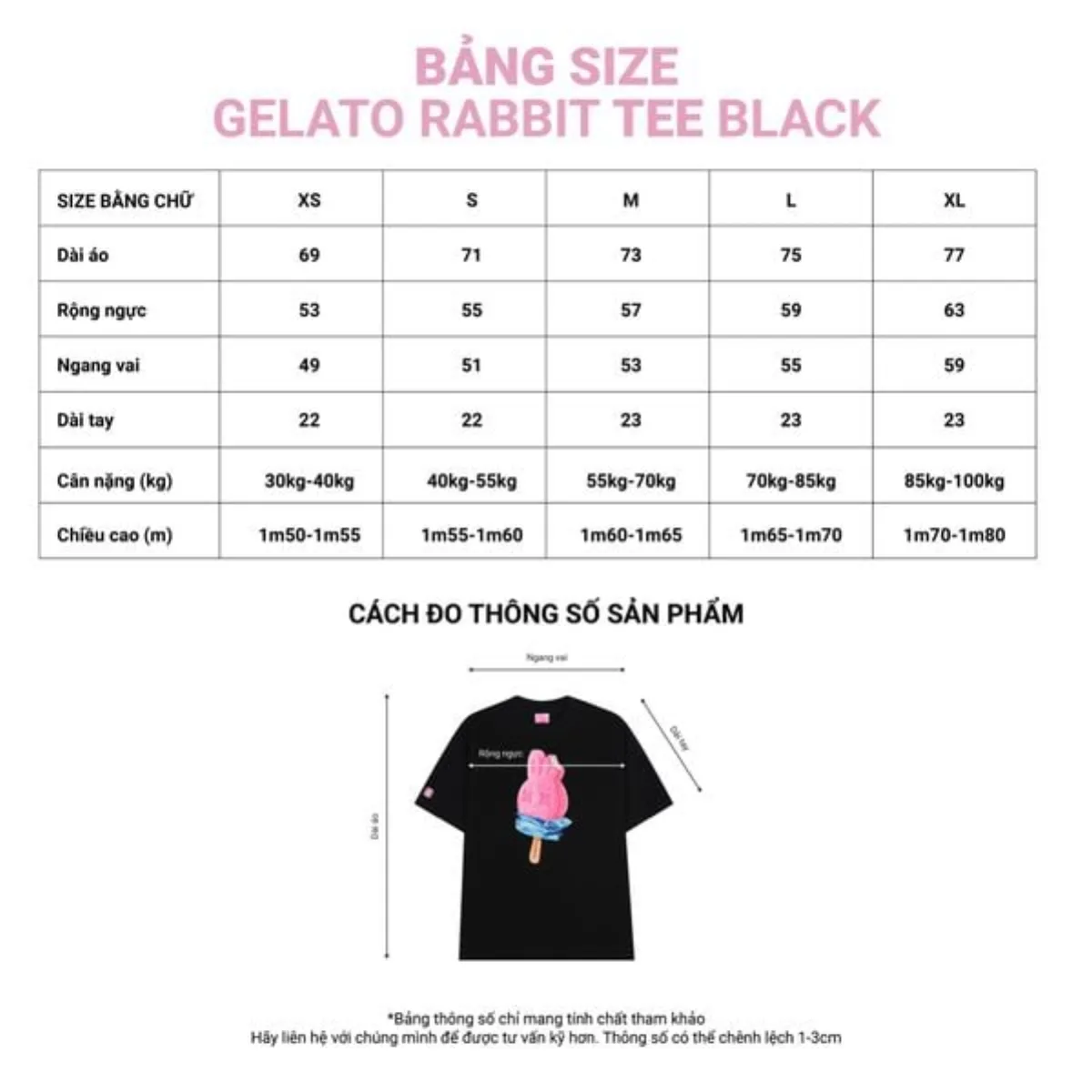 Áo Thun Gelato Rabbit Tee - Ho24 Collection - Local Brand Chính Hãng