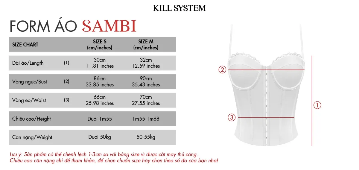 Áo hai dây dáng corset viền ren mắc cài ôm body SAMBI - 𝐊𝐈𝐋𝐋 𝐒𝐘𝐒𝐓𝐄𝐌