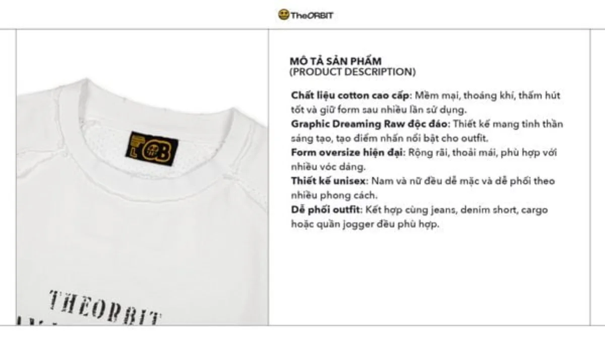 Áo Thun Năm Nữ The ORBIT DREAMING RAW TEE - Local Brand Chính Hãng