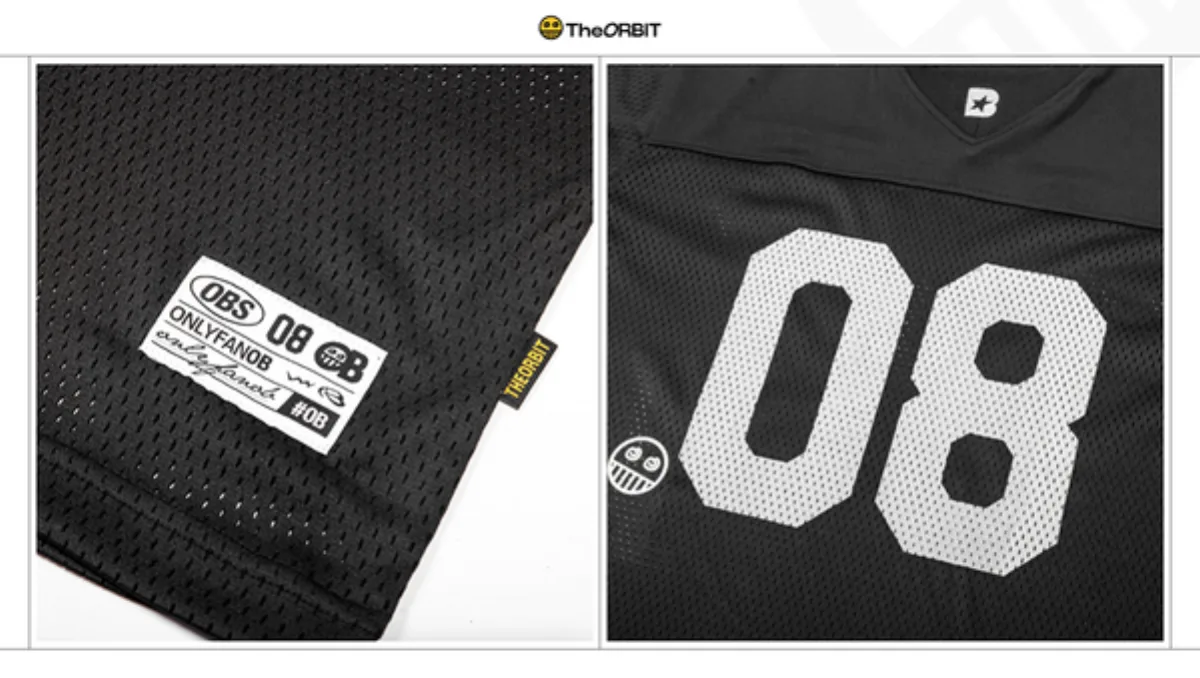 Áo phông Mesh Jersey Nam Nữ - 08 The ORBIT áo đẹp tay lỡ cổ tròn vải mesh cao cấp áo thun