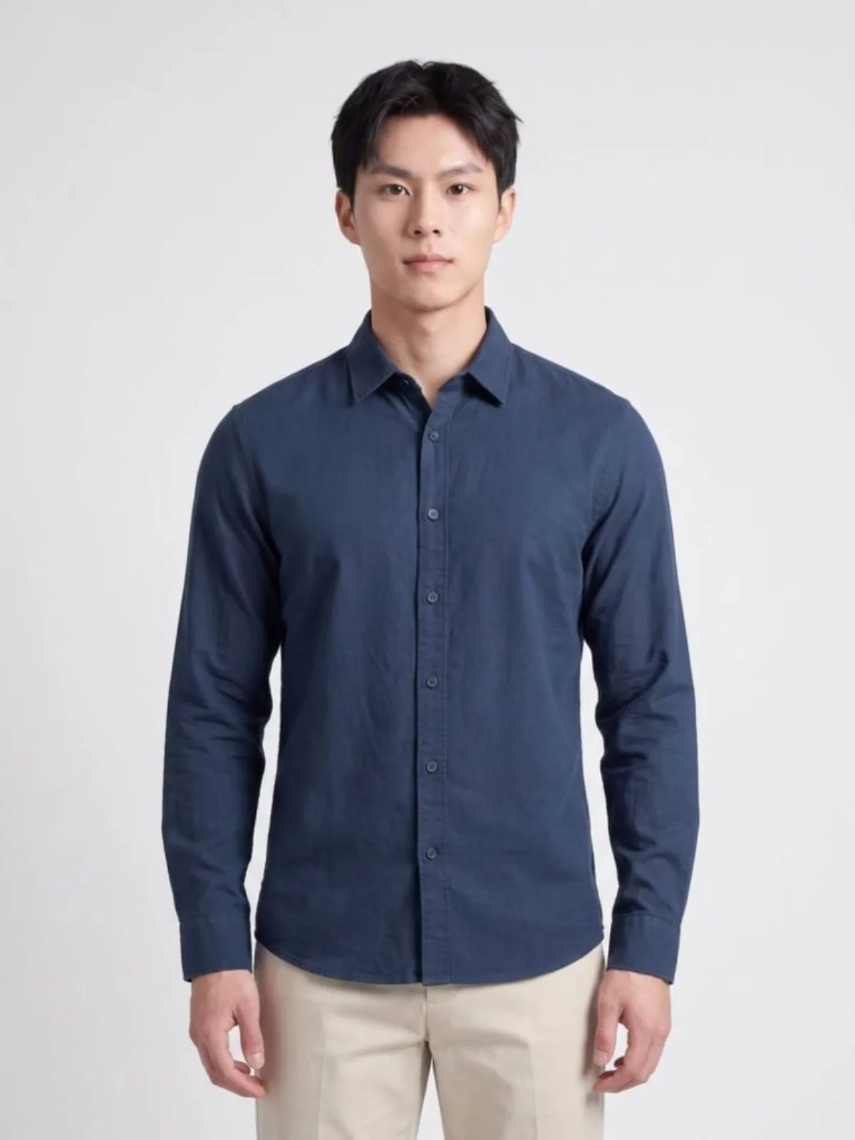 Áo Sơ Mi Nam Tay Dài ICONDENIM Sandveil Form Regular SMID0396