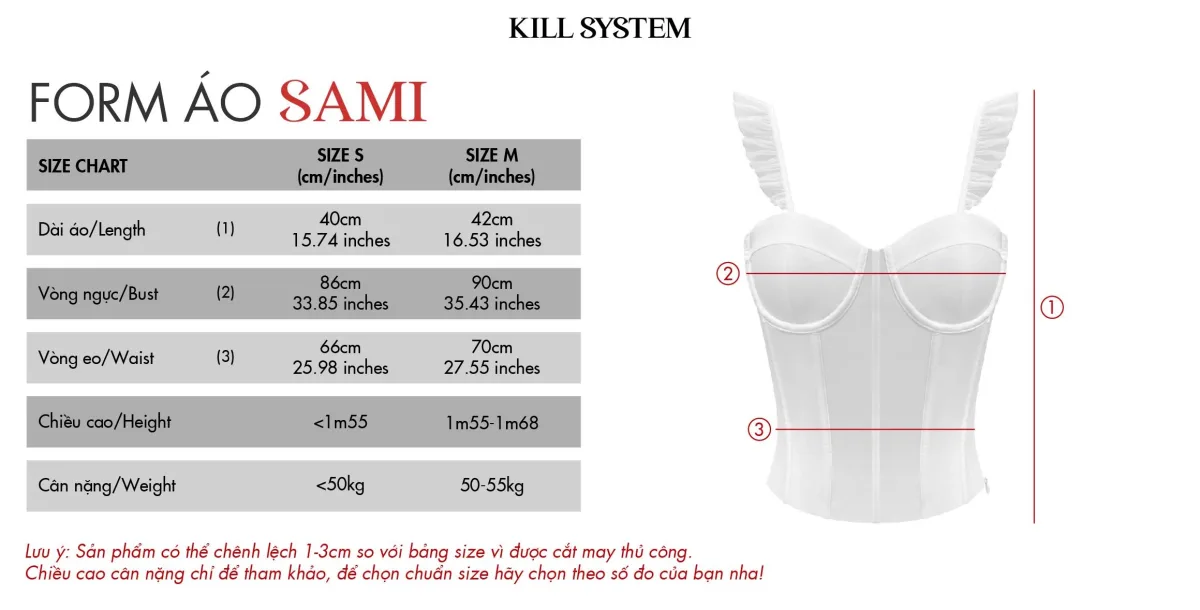 Áo hai dây dáng corset hở lưng sexy tôn dáng SAMI - 𝐊𝐈𝐋𝐋 𝐒𝐘𝐒𝐓𝐄𝐌
