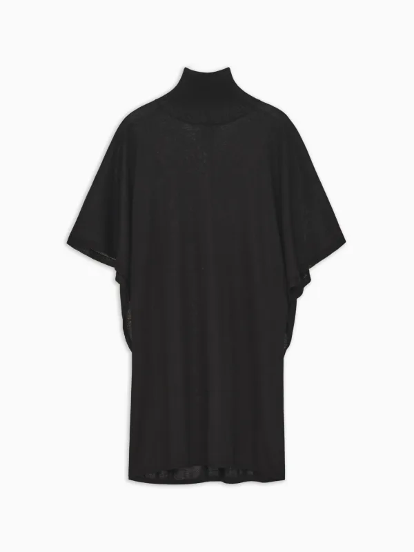 Dolman Turtleneck Top in Knitted Cashmere