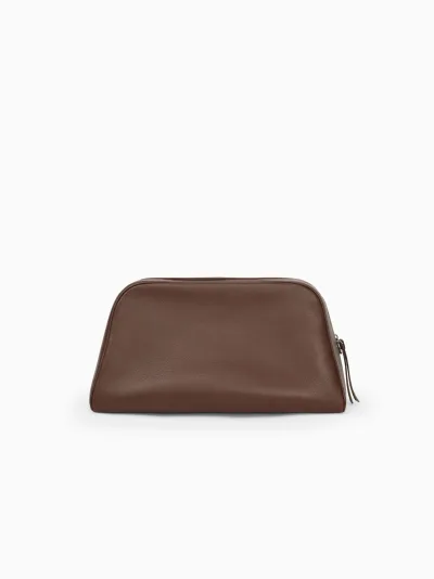 Plum Clutch in Nappa Leather