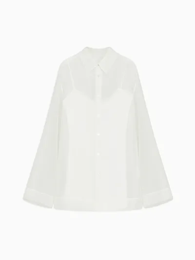 Lisse Classic Shirt in Silk Organza