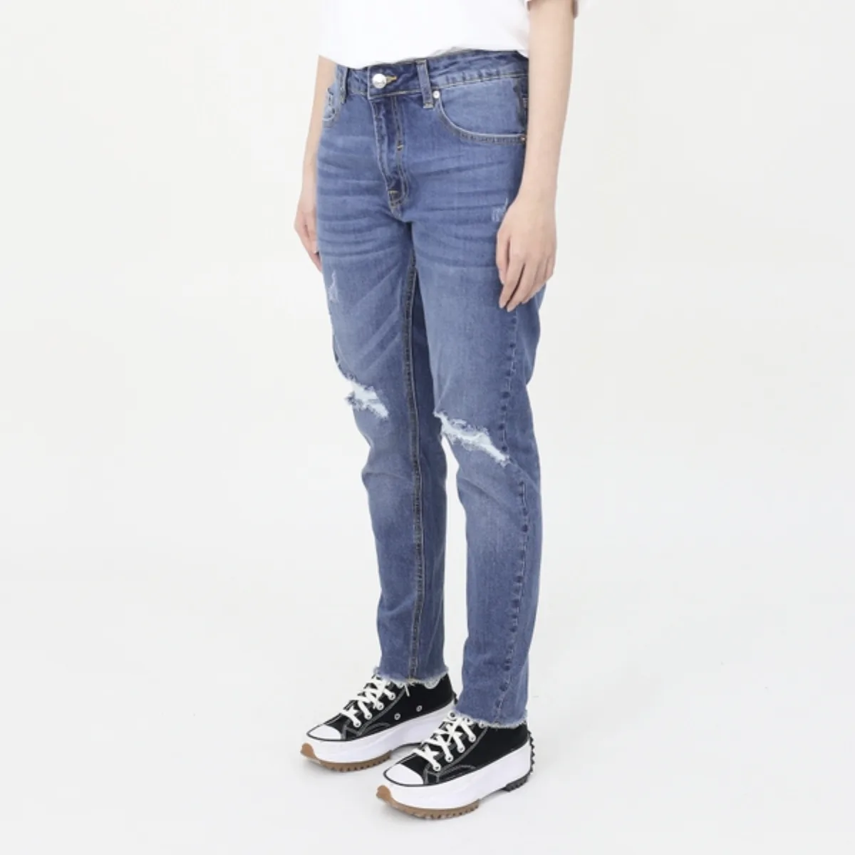 Quần NOWSAIGON Distressed Stretch Skinny Jeans - Local Brand Chính Hãng