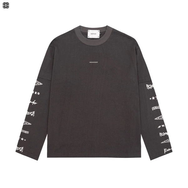 ÁO THUN TAY DÀI DOUBLE LAYER LONG SLEEVE TEE SPACE GREY