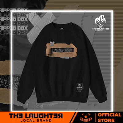 Local brand The Laughter - RIPPED BOX SWEATER Áo MŨ- NỈ DA CÁ