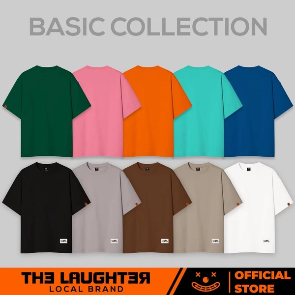 Local brand �[The Laughter] - Basic T Shirt - Áo Phông Oversized Unisex 100% Cotton