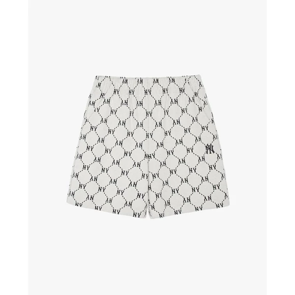 MLB - Quần short unisex ống rộng Jacquard Dia Monogram_3ASPM0144-50CRD