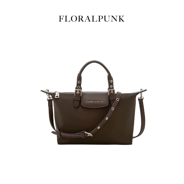 Túi Xách Floralpunk City Shopper Small - Màu Nâu - Chất liệu Nylon cao cấp - Đeo chéo/Xách tay