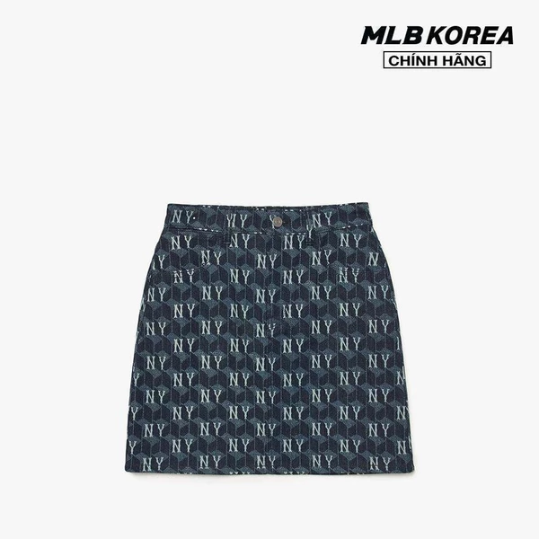 MLB - Chân váy denim chữ A phom mini thời trang_3FDSM0734-50NYD