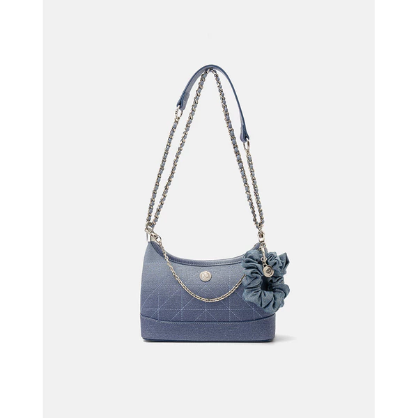 Túi Xách Nữ Thời Trang JUNO Cỡ Nhỏ Hobo Phối Cột Tóc Scrunchie TXN1011