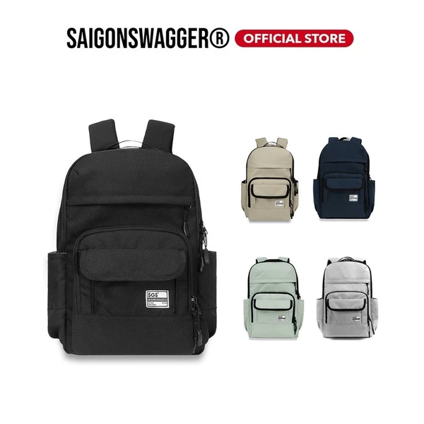 Balo Laptop chống sốc, Cặp đựng laptop SAIGONSWAGGER® MID - COVERING BACKPACK, đi học, đi làm