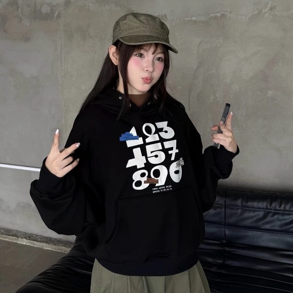 Áo Hoodie Boxy NUMERIC Cinder, Form Đẹp Dành Cho Cả Nam & Nữ, Local Brand Chính Hãng