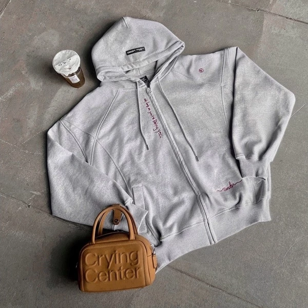 Áo Hoodie Zip AS Cinder Form Rộng Oversize, Local Brand Chính Hãng