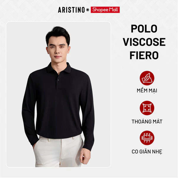 Áo Polo Nam Aristino Fiero Cao Cấp Thời Trang Nam Áo Thun Polo Nam Thanh Lịch Phong Cách Hiện Đại ALP005BS0