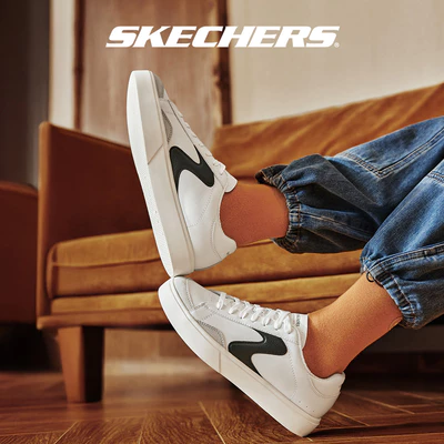 Giày Thể Thao Nữ Skechers Court Classics Eden LX Slick Talk - 185190-WBK Air-Cooled Memory Foam Online Sale