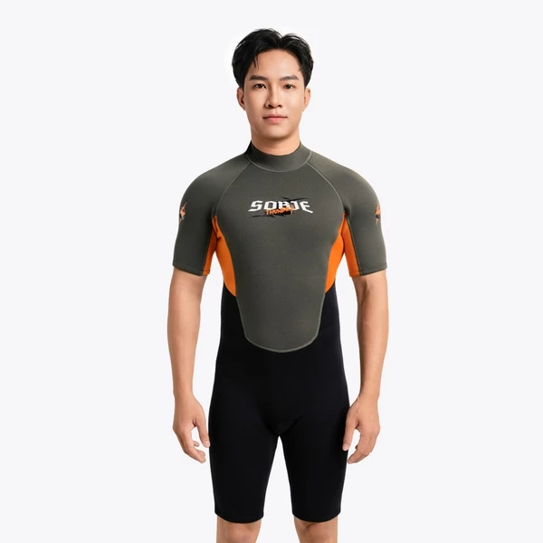 Wetsuit Nam SOBIE tay ngắn Half Body giữ nhiệt 1.5mm Ocean Tube