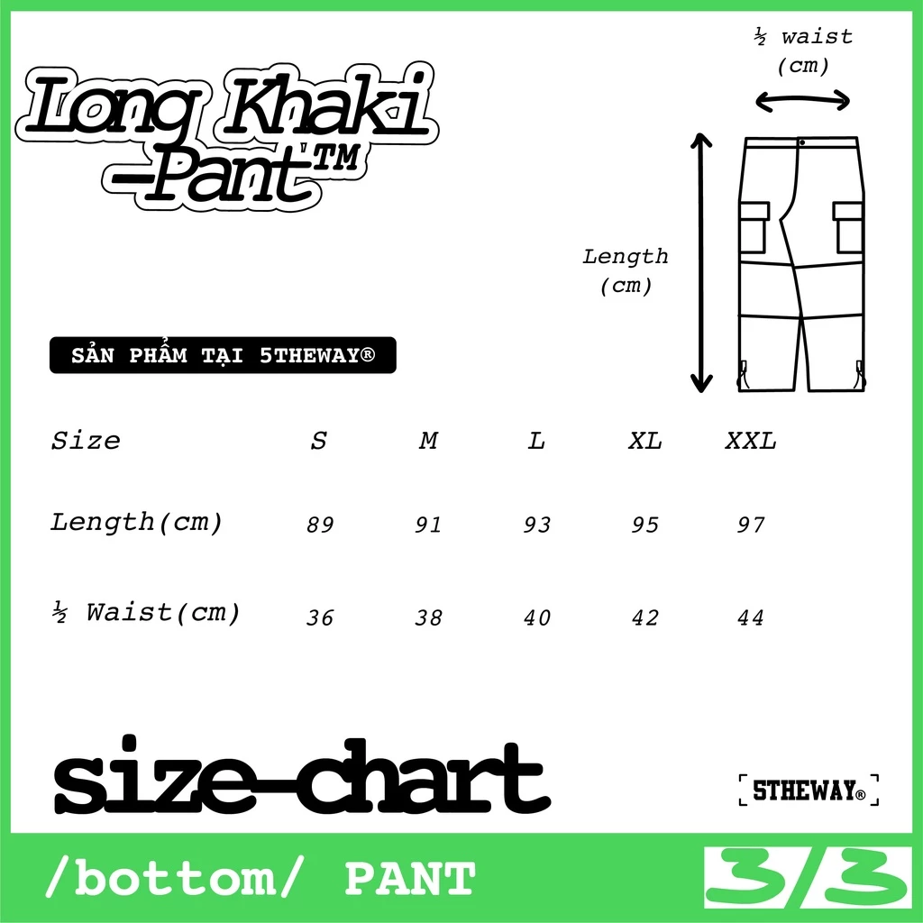 Quần Kaki 5THEWAY /floral youth/ KHAKI PANT
