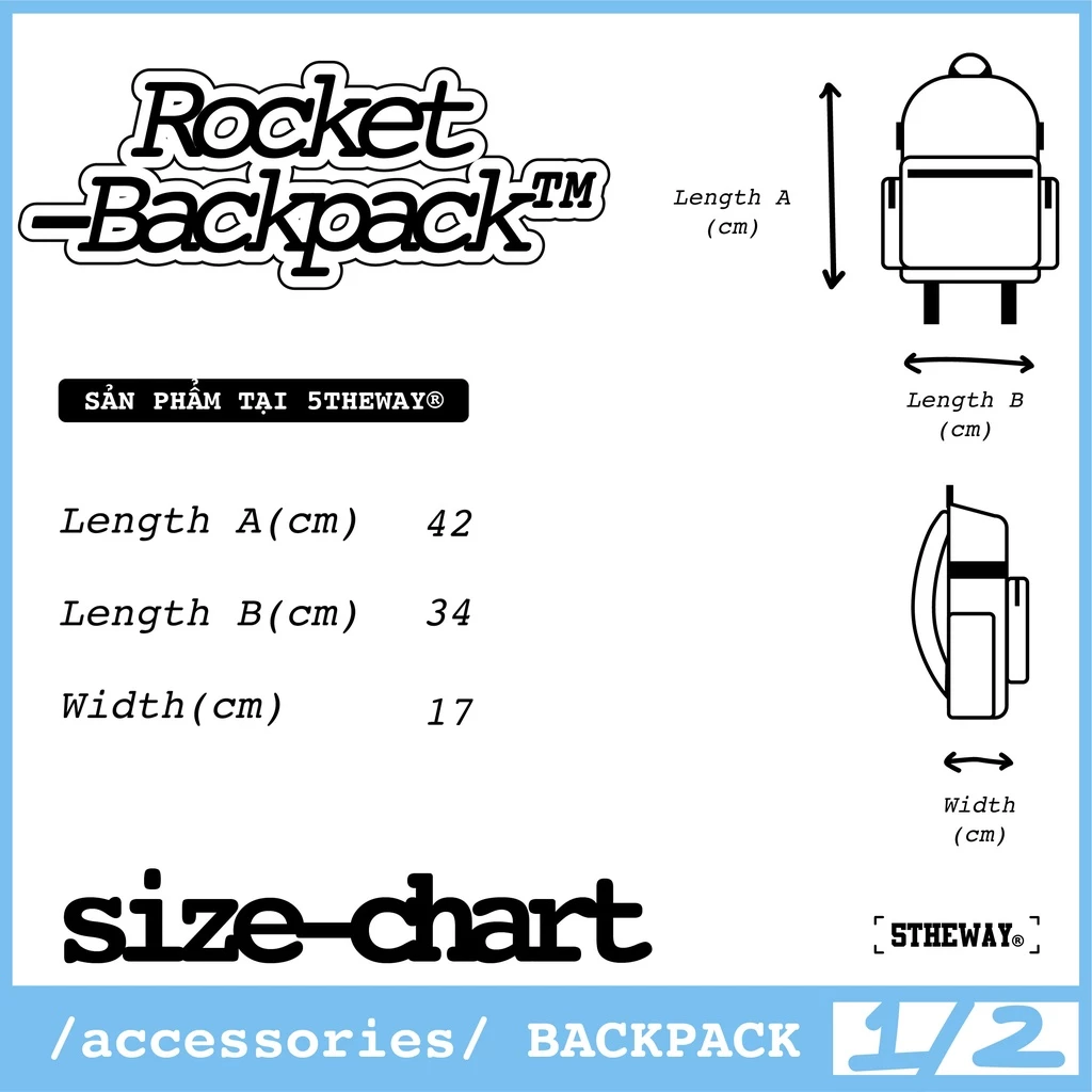 Balo 5THEWAY /plastic/ ROCKET BACKPACK Chất Liệu Trong Suốt