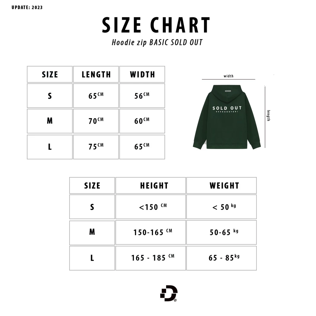 Áo Hoodie Zip Dragonbyboi "Sold Out" nỉ bông cao cấp