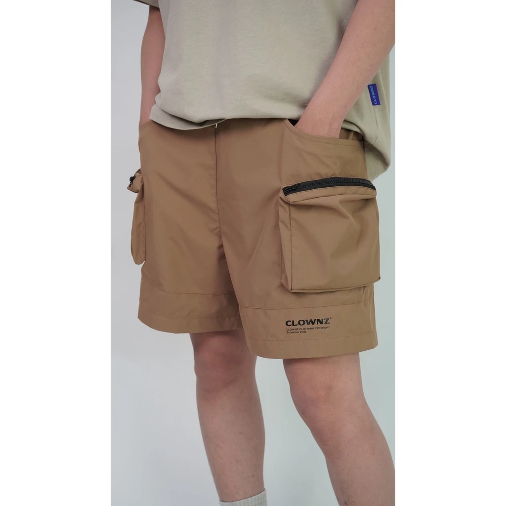 Quần đùi short basic 2 lớp Clownz Loudzone Parachute local brand unisex túi hộp nam nữ thể thao form rộng